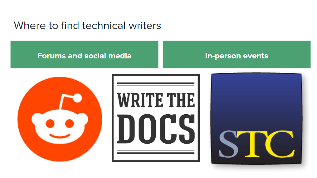 Where to find tech writers