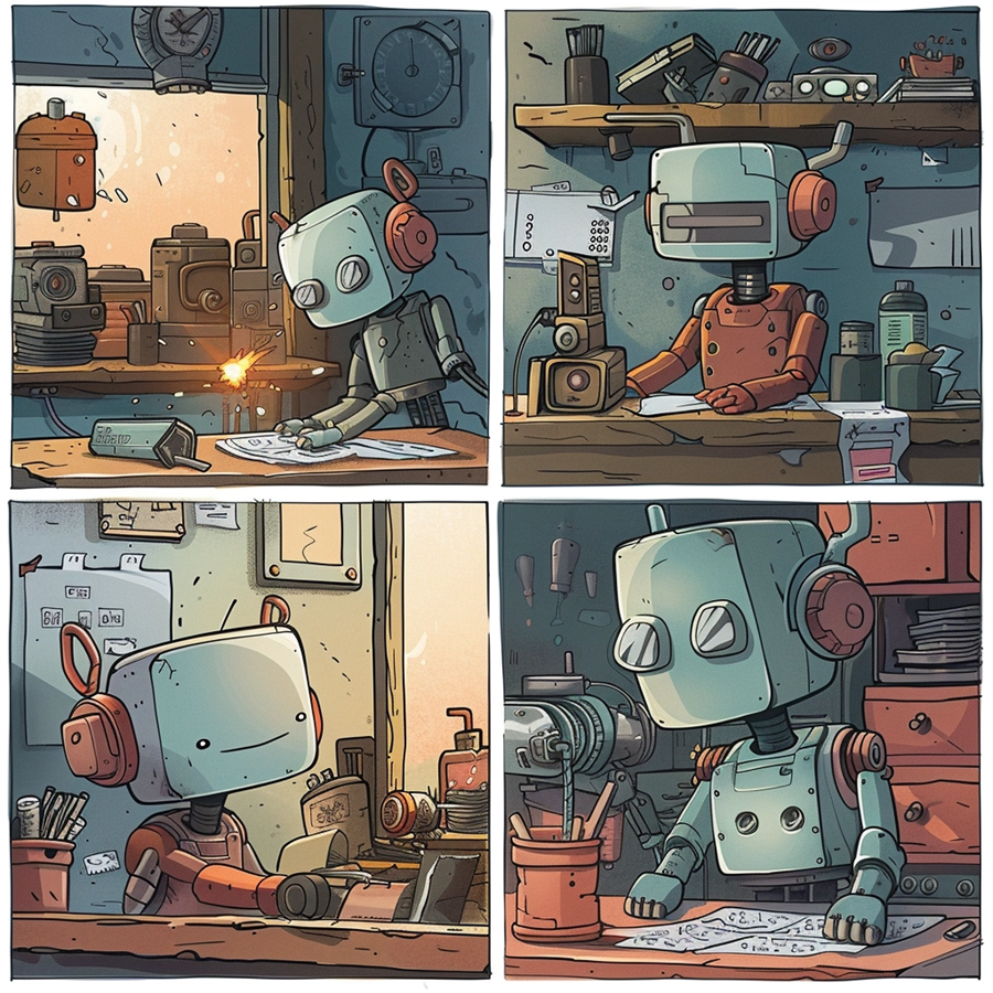 Robot comic strip 2
