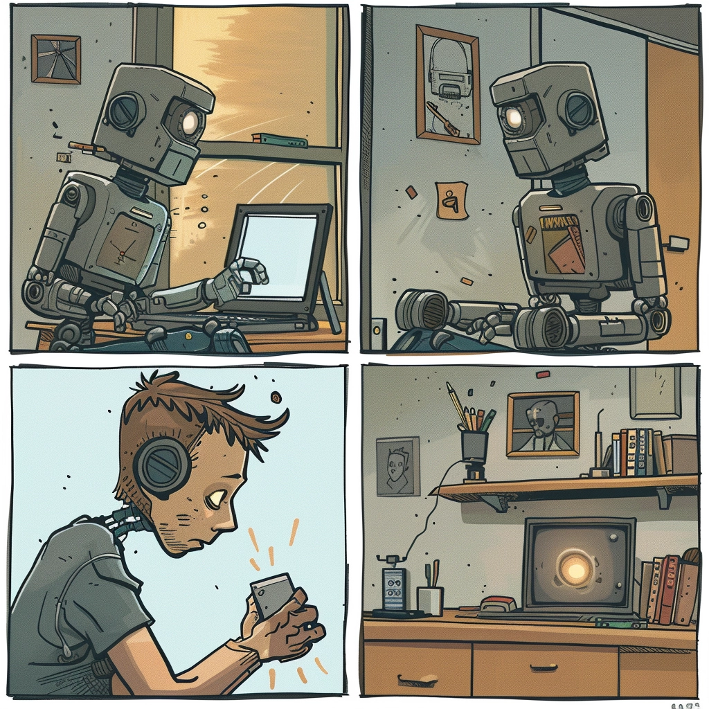 Robot comic strip 4