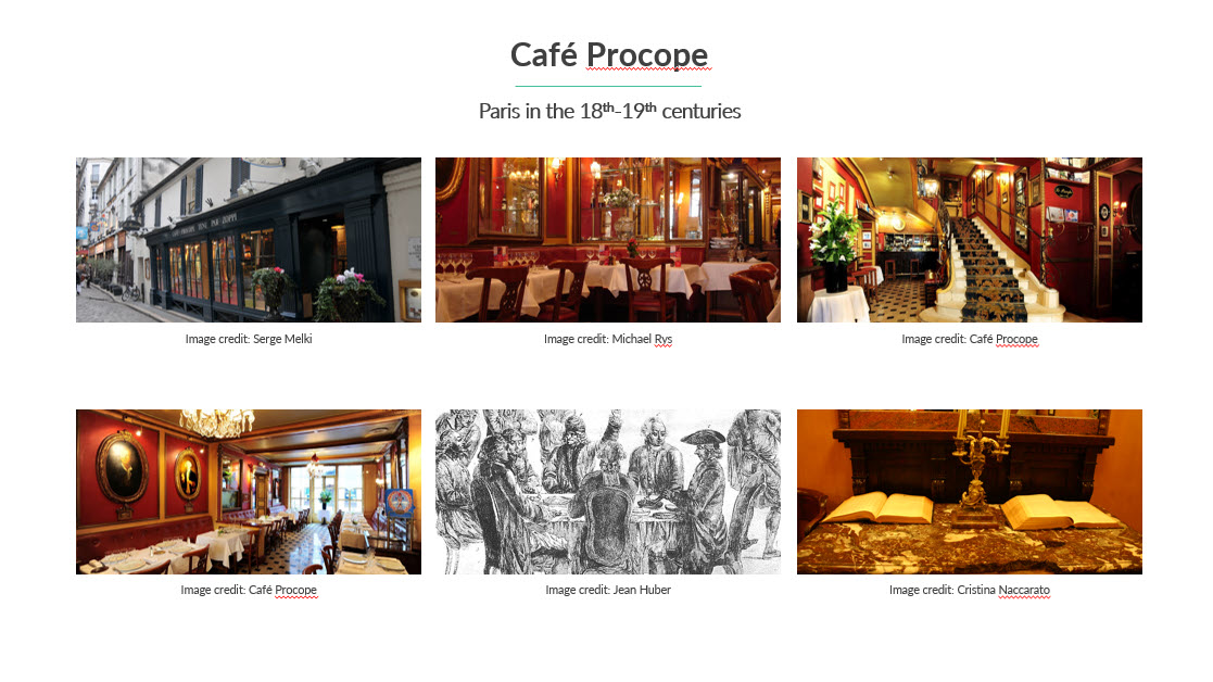 Pictures of Café Procope
