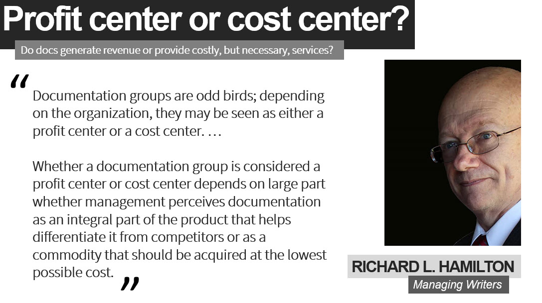 Profit center or cost center